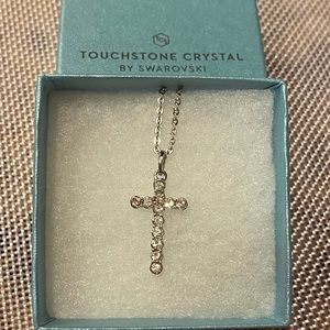 TOUCHSTONE CRYSTAL Cross Necklace